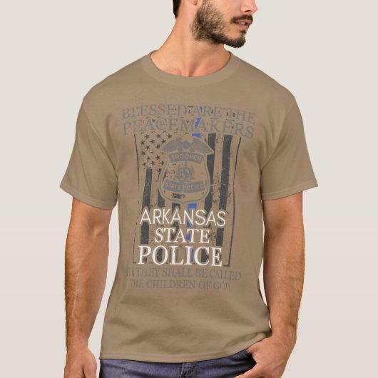 アーカンソー州警察サポートアーカンソー州部隊 Tシャツ (正面)