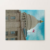 アーカンソー州都建物。 ジグソーパズル (横)