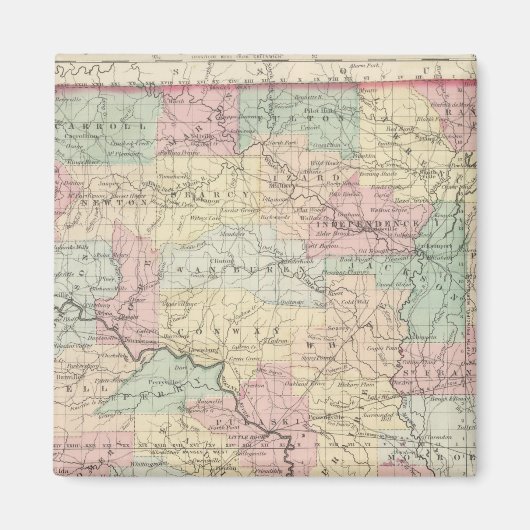 アーカンソー州3 マグネット (正面)