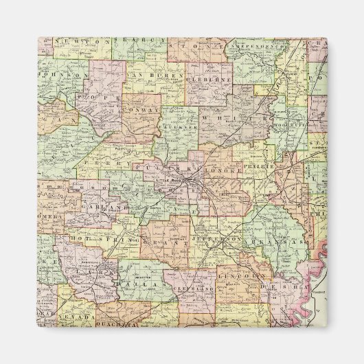 アーカンソー州6 マグネット (正面)