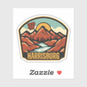 アーカンソー州，ハリスバーグ シール (シート)