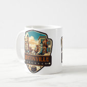 アーカンソー州,ベントンビル |ヴィンテージ コーヒーマグカップ (正面左)