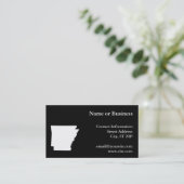 アーカンソー州（ホワイト） 名刺 (スタンド正面)