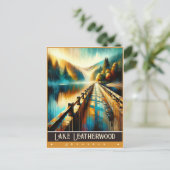 アーカンソー州，レザーウッド湖 |ヴィンテージ絵を描ー ポストカード (スタンド正面)