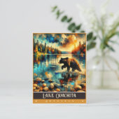 アーカンソー州，大内湖 |ヴィンテージ絵画ー ポストカード (スタンド正面)