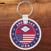 アーカンソー州，米国州 キーホルダー (正面)