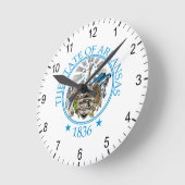 アーカンソー徴候 ラウンド壁時計 (傾斜)