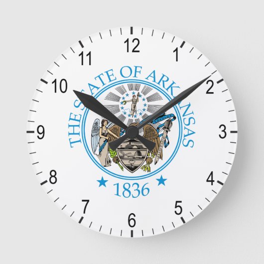 アーカンソー徴候 ラウンド壁時計 (正面)