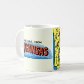 アーカンソー挨拶マップマグ コーヒーマグカップ (正面左)