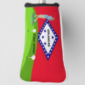 アーカンソー旗 ゴルフヘッドカバー (回転90)