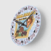 アーカンソー時計 ラウンド壁時計 (傾斜)