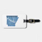 アーカンソー木目オザーク ラゲッジタグ (正面横)