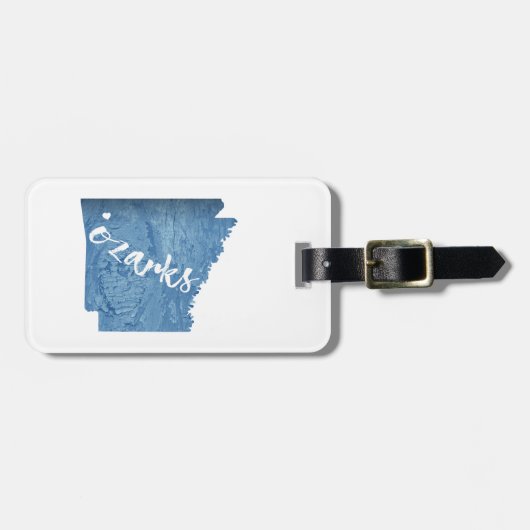 アーカンソー木目オザーク ラゲッジタグ (正面横)