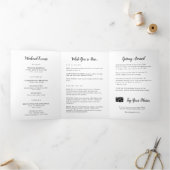 アーカンソー結婚スのウェルカムレター&旅程 三つ折りプログラム (内部)