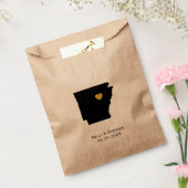 アーカンソー結婚式の引き出物トリートサックス紙抱き枕 フェイバーバッグ (封をした状態)