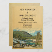 アーカンソー結婚式招待状自然アウトドア 招待状 (正面/裏面)