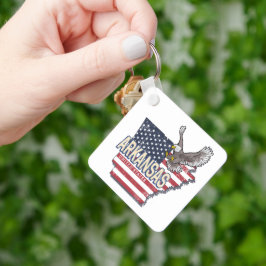 アーカンソー統一されたス州レトロマップヴィンテージUSA キーホルダー