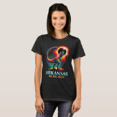 アーカンソー総太陽の日食2024 TレックスD Tシャツ (正面フル)