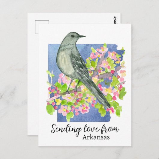 アーカンソー自然州からの愛の送信 ポストカード (正面/裏面)