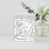 アーカンソー色の私のコラージュ ポストカード (スタンド正面)