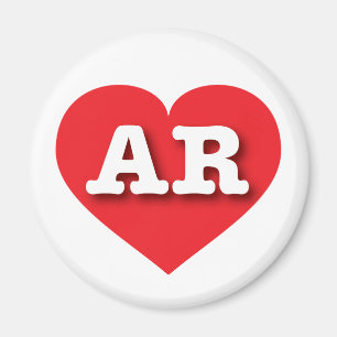 アーカンソー赤いハート- I love AR マグネット