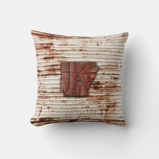 アーカンソー赤錆の形 クッション (正面)