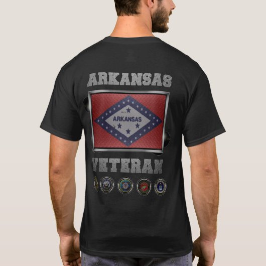 アーカンソー退役軍人Tシャツ Tシャツ (裏面)