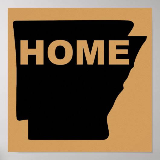 アーカンソー遠くにホーム州ポスター看板 ポスター (正面)