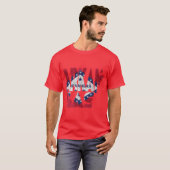 アーカンソー類型マップフラグ Tシャツ (正面フル)