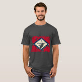 アーカンソー(ばちゃばちゃ)跳ねる Tシャツ (正面フル)