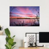 アーカンソー・ダック・ブラインドの日の出 ポスター (ホームオフィス)