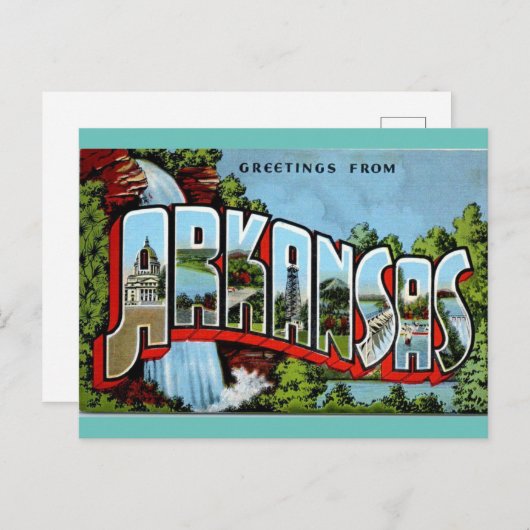 アーカンソー·ヴィンテージの旅からの挨拶 ポストカード (正面/裏面)