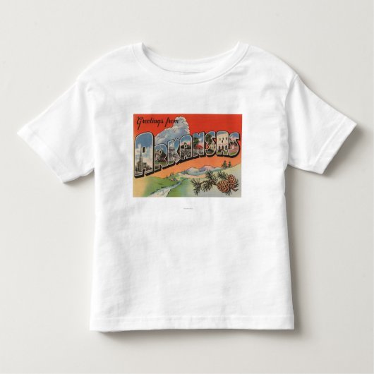 アーカンソー(景色場面) -大きい手紙 トドラーTシャツ (正面)