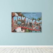 アーカンソー（滝のシーン） – ラージレターシーン キャンバスプリント (インサイチュ (ウッドフロア))