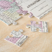 アーカンソー(1855年)のヴィンテージの地図 ジグソーパズル (側面)