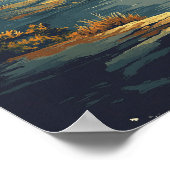 アーカンソーUSAアートヴィンテージイラストレーション旅行 ポスター (角)