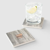 アーカン素朴ソー形状 ストーンコースター (横)