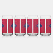 アーカ動揺してンソー州旗 ガラス缶 (右)