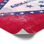 アーカ動揺してンソー州旗 ポスター (角)