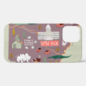 アーカ図解入りの、写真付きのンソー州:米国旅行地図 Case-Mate iPhoneケース (裏面 (横))