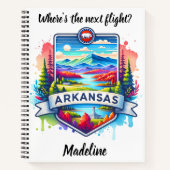 アーカ鮮やかンソーの秋の山並み ノートブック (正面)