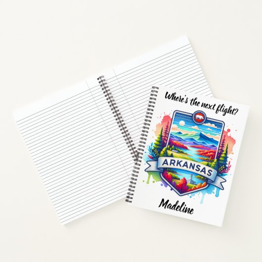 アーカ鮮やかンソーの秋の山並み ノートブック (内部)