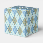 アーガイルスタイルブルーブラウン感謝していゴフィギフトボックス フェイバーボックス (裏面サイド)