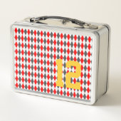 アーガイルスポーツNUMBERチームスピリットおもしろい メタルランチボックス (裏面)