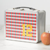 アーガイルスポーツNUMBERチームスピリットおもしろい メタルランチボックス (インサイチュ)