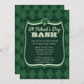 アーガイルセントパトリックデーパーティー招待状 招待状 (正面/裏面)
