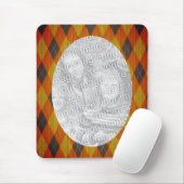 アーガイルデザインフォトフレーム マウスパッド (マウス)