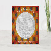 アーガイルデザインフレパーソナライズされたーム カード (正面)