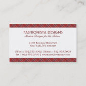 アーガイルデザイン 名刺 (裏面)