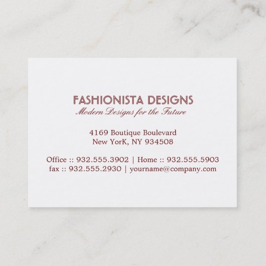 アーガイルデザイン 名刺 (裏面)